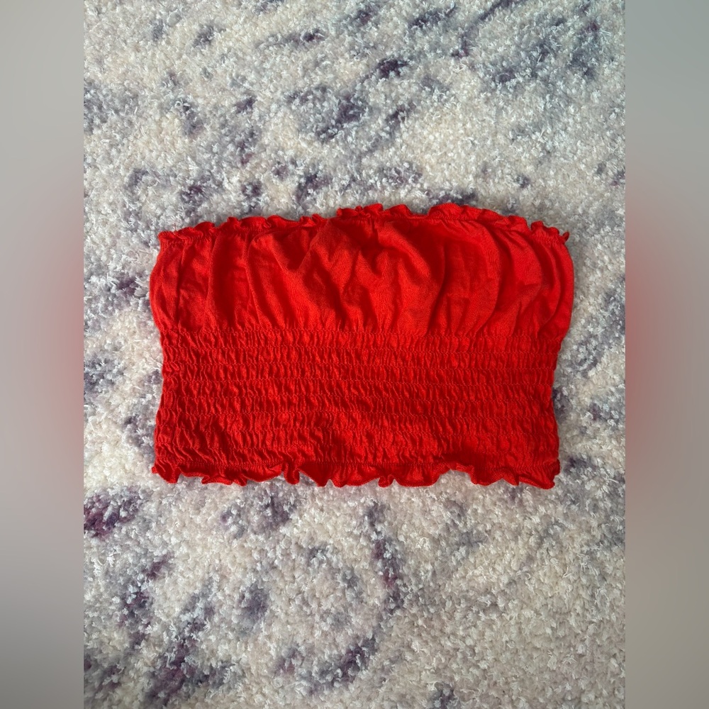 Urban Outfitters Coral Tube Top
